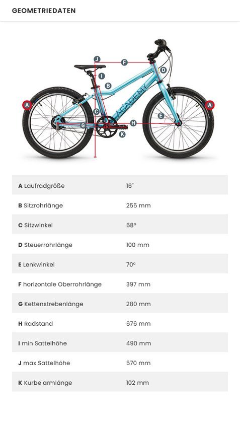 ACADEMY Grade 3 Belt Kinderfahrrad